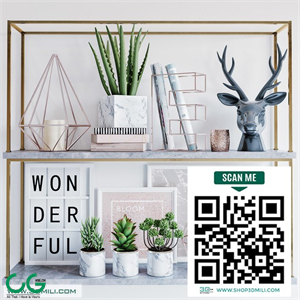Shelf with decor